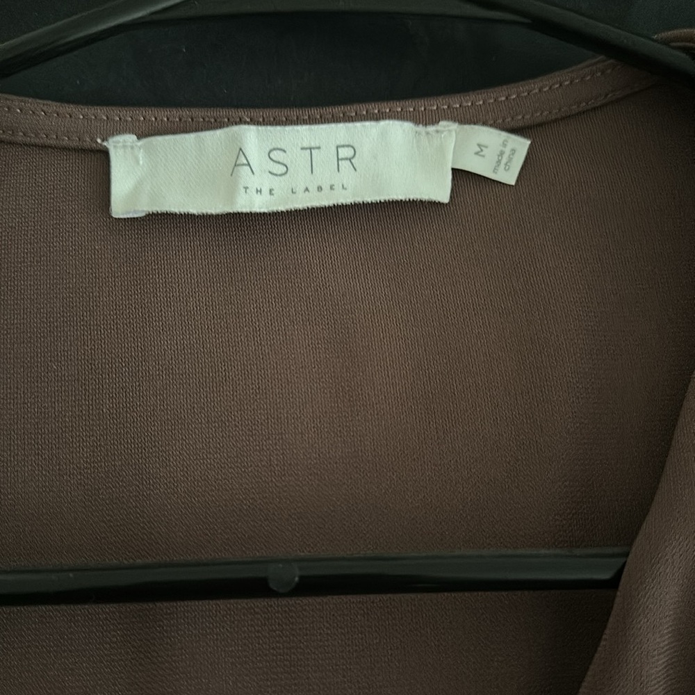 ASTR Cowl Bodysuit - Mocha - Picture 3 of 4